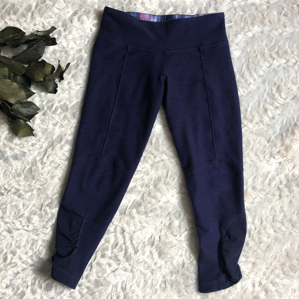 Lululemon Indigo Blue Capri Leggings Size 6